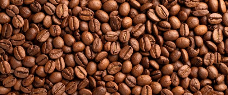 High-quality raw blend coffee beans